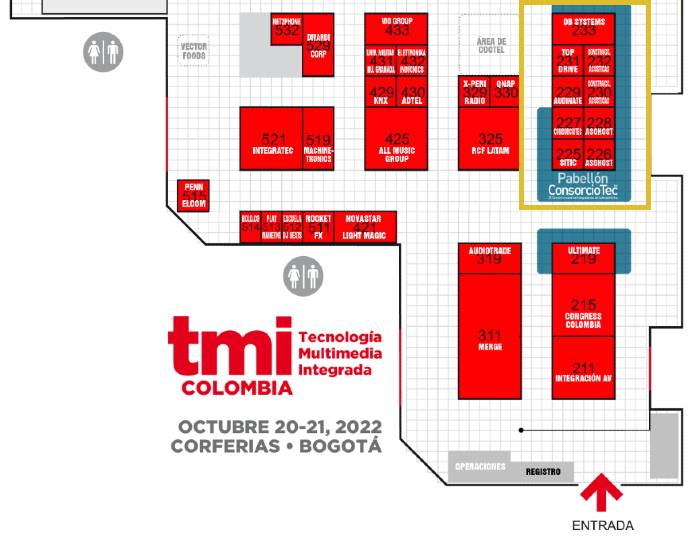 Mapa TecnoMultimedia Pabellón ConsorcioTec