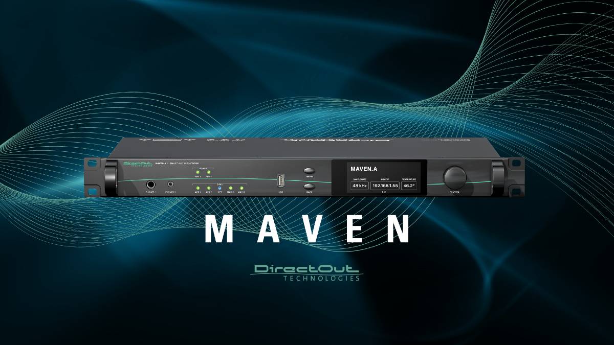 DirectOut lanzó Maven, su nueva plataforma compacta DSP